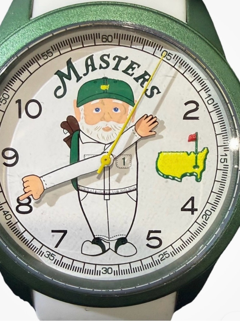 Masters Gnome Dial Watch in Green and Yellow by Masters